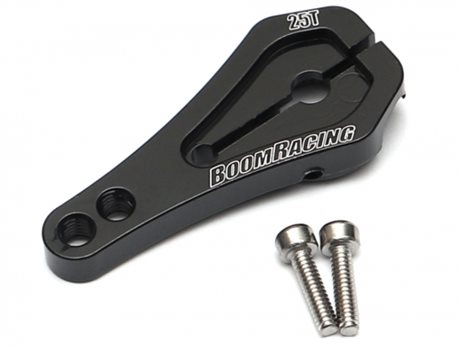 Boom Racing Aluminum Long Servo Horn 25T Black 24mm