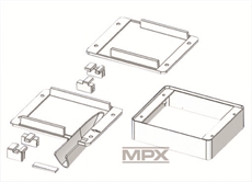Multiplex Wing servo mount, universal, pair