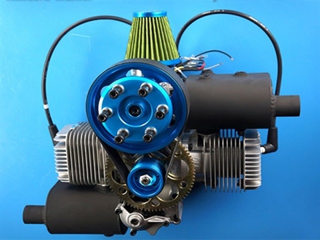 DLE 200 Paramotor Standard muffler