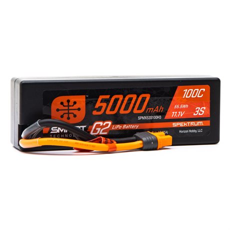 Spektrum 5000mAh 3S 100C Smart G2 Hardcase IC3