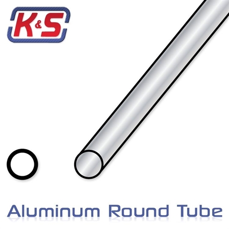 K&S Alum.rör 4x1000mm (0.89mm) (7)*