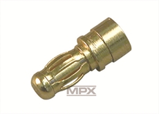 Multiplex 3.5 mm male connector Gold 3 st