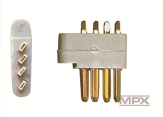 Multiplex 4-pin servo plug 5 st (MPX)   