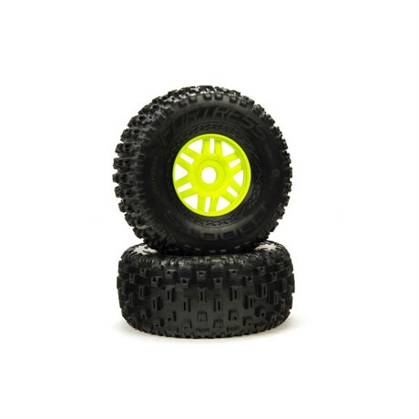 Arrma dBoots ´Fortress´ Tyre Set Glued Green (Pair)