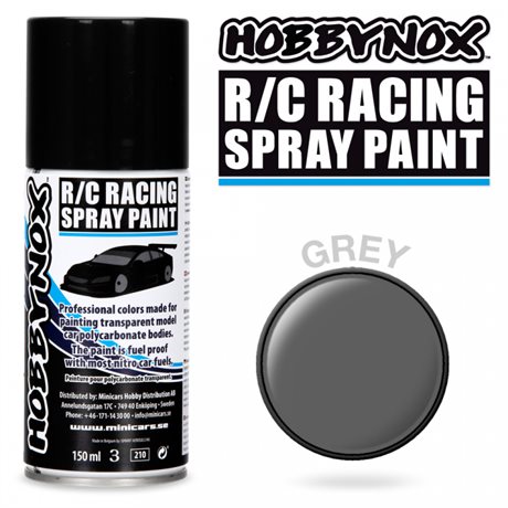 Hobbynox Grey R/C Racing Spray Färg 150 ml