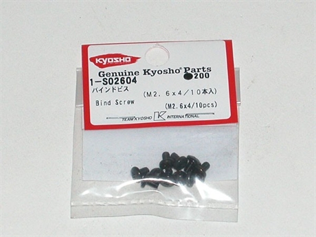 Kyosho Bind Head 2.6X4mm Metallic Screws (10)