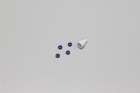 Kyosho Nyloc Alu Nuts Blue - Mini Z