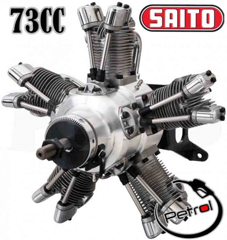 Saito FG-73R5 73cc 4-takts Stjärnmotor Bensin