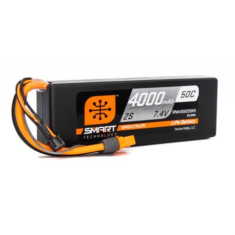 Spektrum 4000mAh 2S 7.2V Smart LiPo Battery 30C IC3
