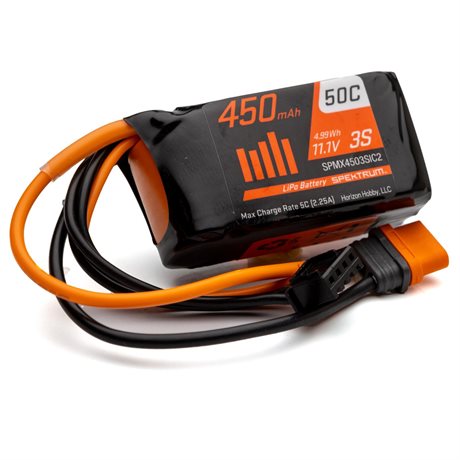 Spektrum 450mAh 3S 50C LiPo Battery IC2
