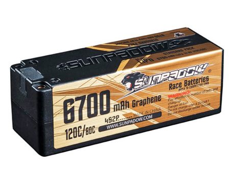 Sunpadow Li-Po Batteri 4S 14,8V 6700mAh 120C Gold