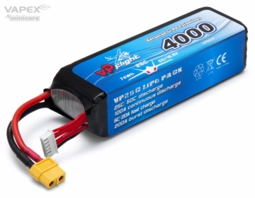 Vapex Li-Po Batteri 5S 18,5V 4000mAh 25C XT60-Kontakt
