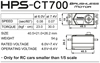 Futaba HPS-CT700 Bilservo Lågprofil 30kg 0.07s S.BUS
