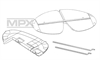 Multiplex FunCub XL RR sidroder , Höjdroder set